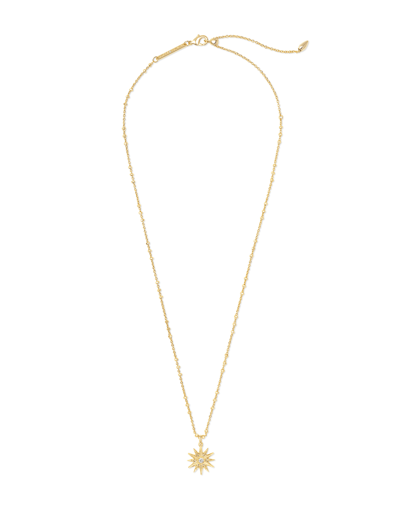 Star Charm Pendant Necklace in Gold image number 3